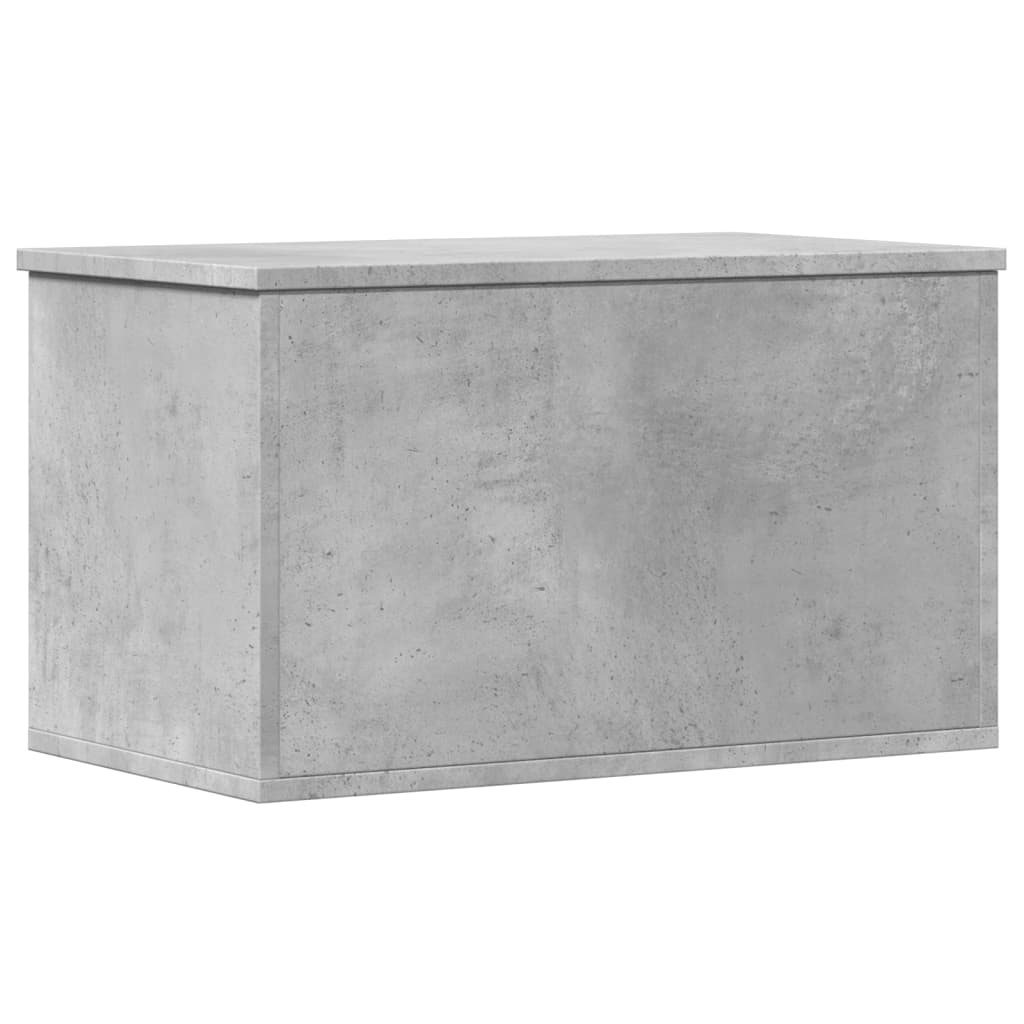 Boîte de rangement gris béton 60x35x35 cm bois d'ingénierie - XIOS