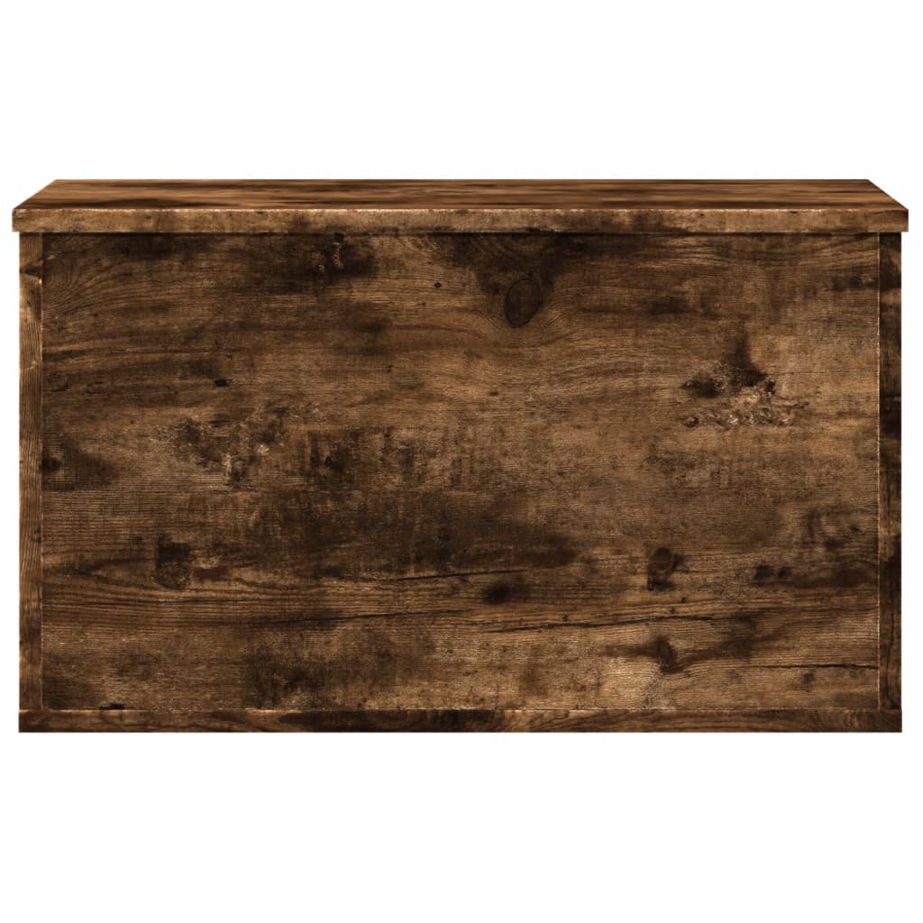 Boîte de rangement chêne fumé 60x35x35 cm bois d'ingénierie - XIOS