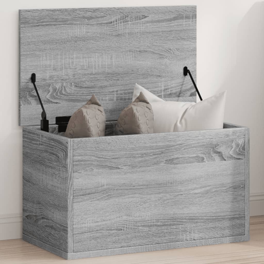 Boîte de rangement sonoma gris 60x35x35 cm bois d'ingénierie - XIOS