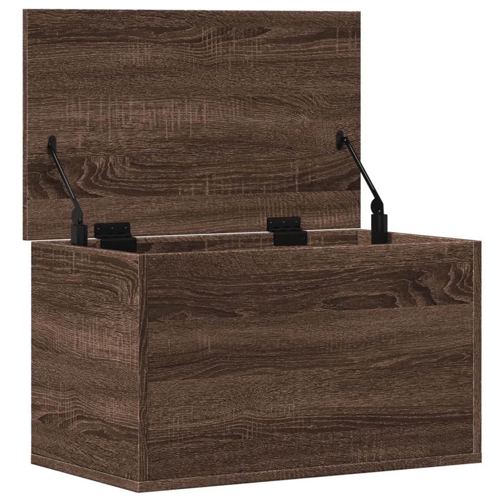 Boîte de rangement chêne marron 60x35x35 cm bois d'ingénierie - XIOS