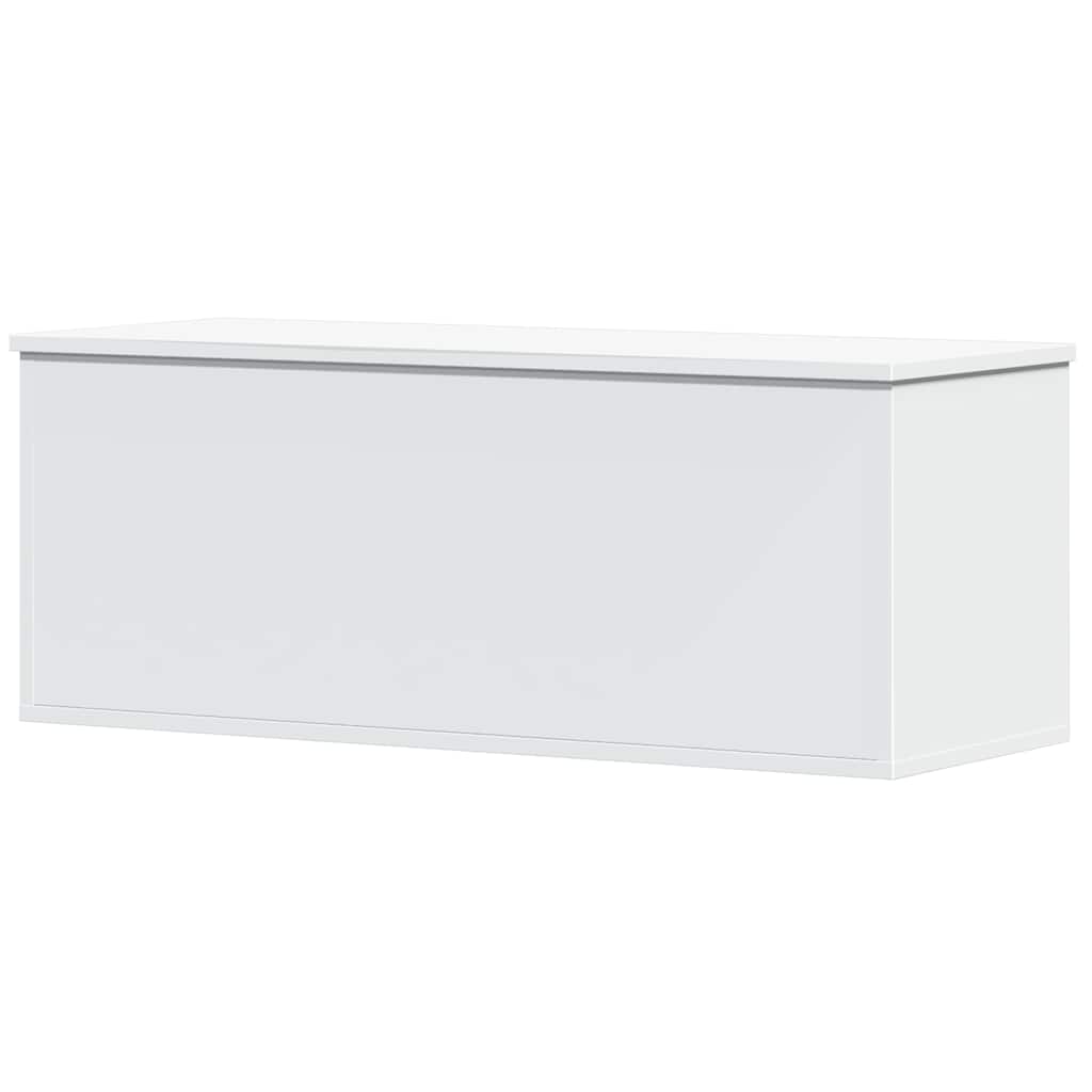 Boîte de rangement blanc 90x35x35 cm bois d'ingénierie - XIOS