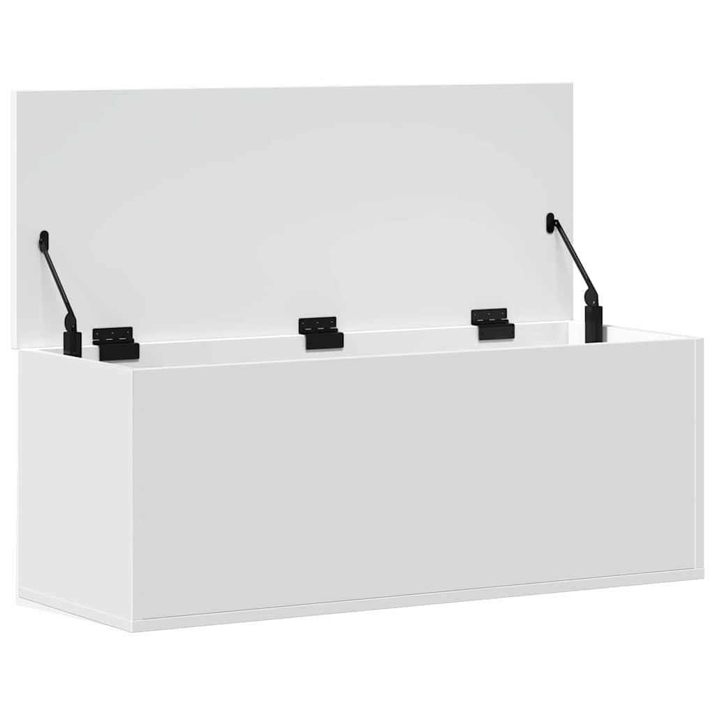 Boîte de rangement blanc 90x35x35 cm bois d'ingénierie - XIOS