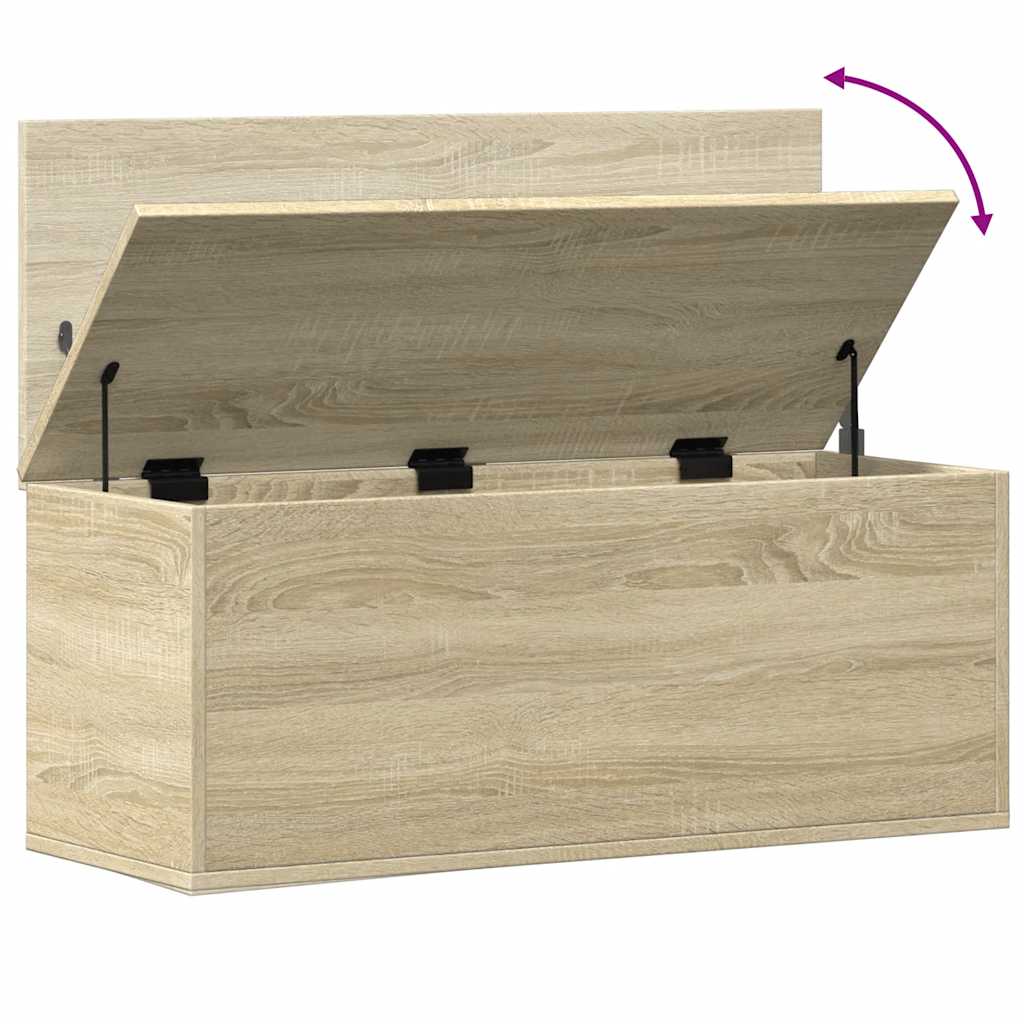 Boîte de rangement chêne sonoma 90x35x35 cm bois d'ingénierie - XIOS