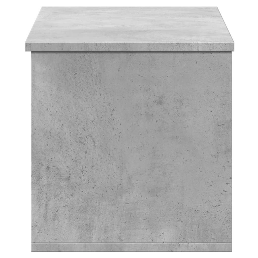Boîte de rangement gris béton 90x35x35 cm bois d'ingénierie - XIOS