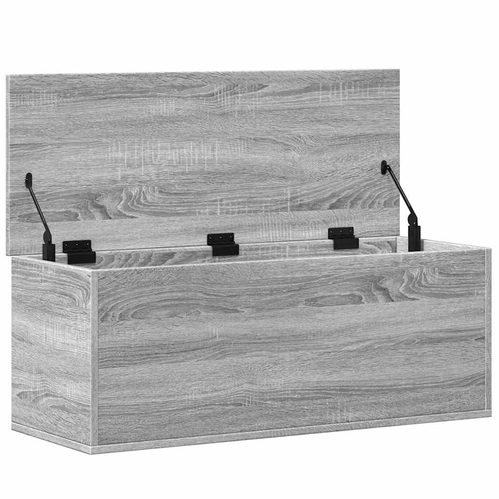 Boîte de rangement sonoma gris 90x35x35 cm bois d'ingénierie - XIOS