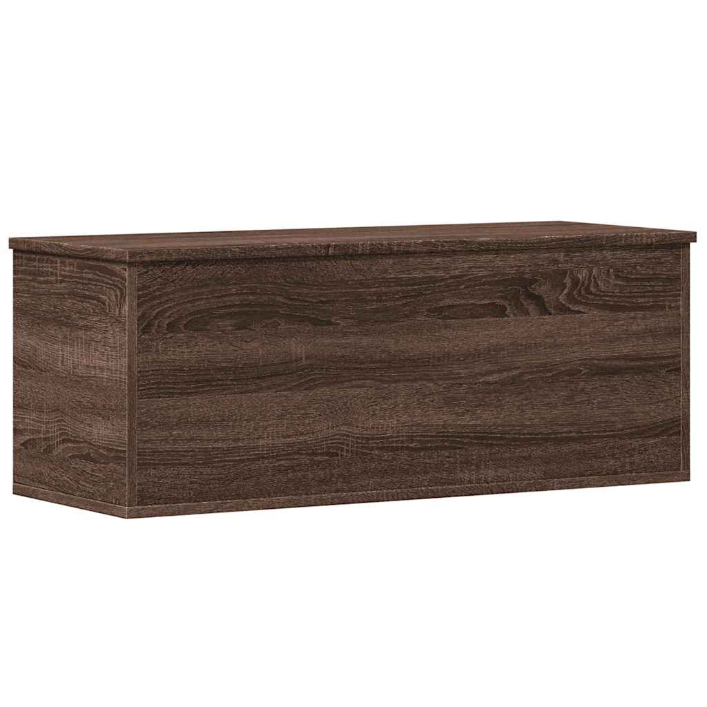 Boîte de rangement chêne marron 90x35x35 cm bois d'ingénierie - XIOS