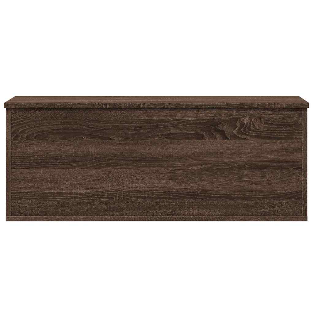 Boîte de rangement chêne marron 90x35x35 cm bois d'ingénierie - XIOS