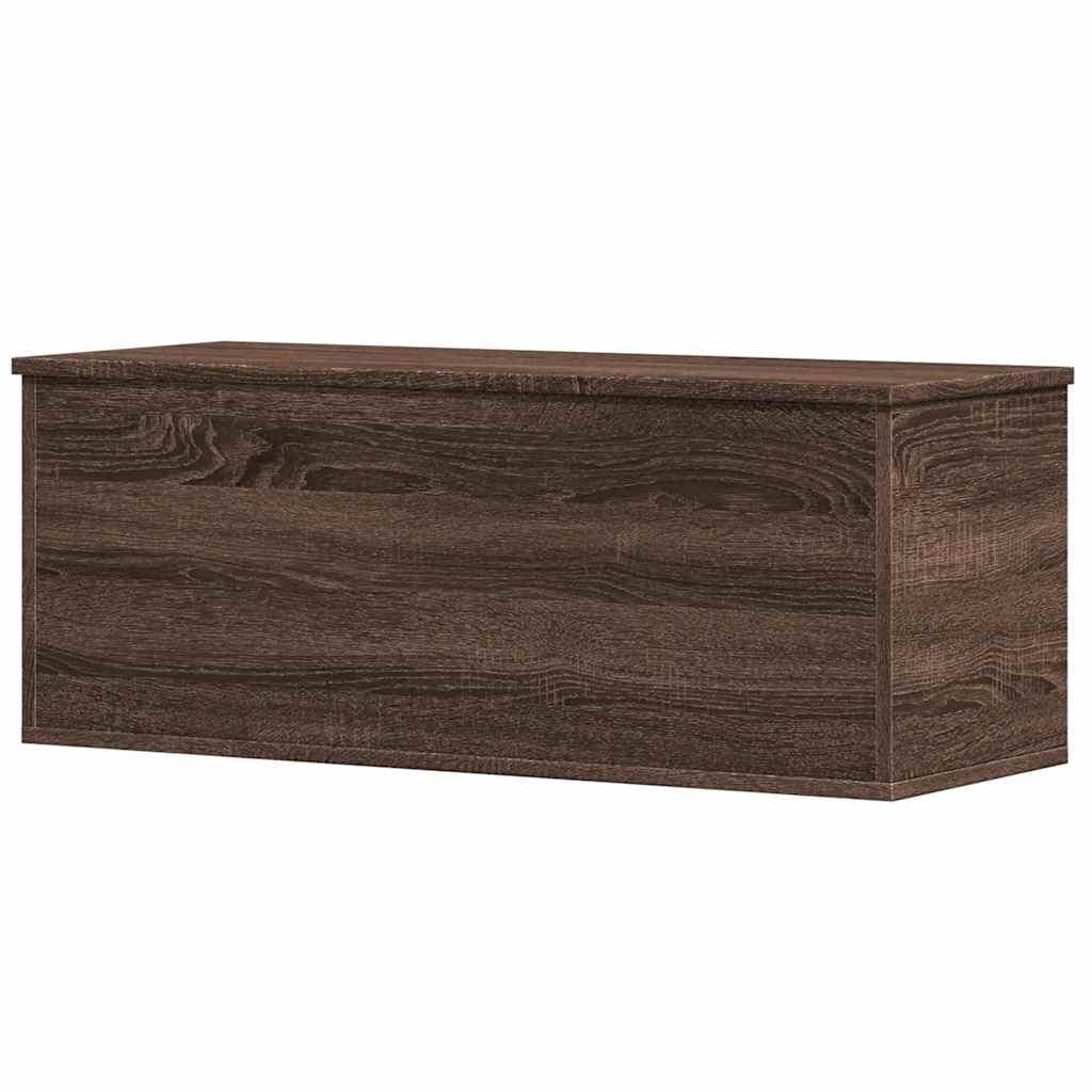 Boîte de rangement chêne marron 90x35x35 cm bois d'ingénierie - XIOS