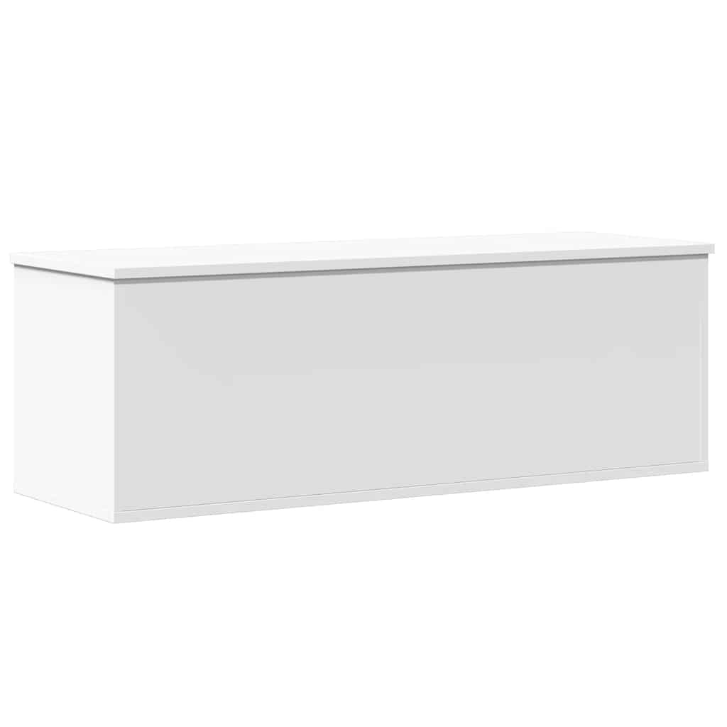 Boîte de rangement blanc 102x35x35 cm bois d'ingénierie - XIOS