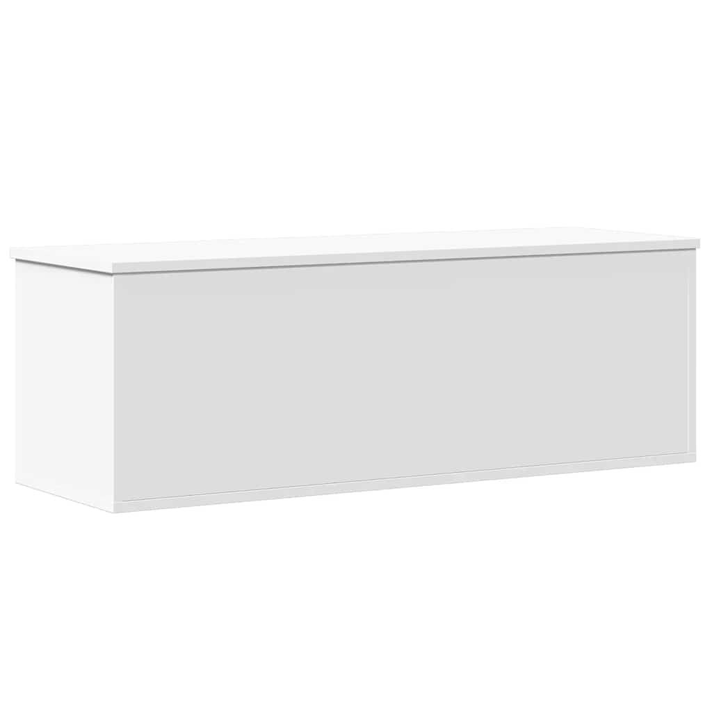Boîte de rangement blanc 102x35x35 cm bois d'ingénierie - XIOS