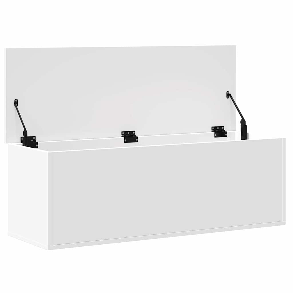 Boîte de rangement blanc 102x35x35 cm bois d'ingénierie - XIOS