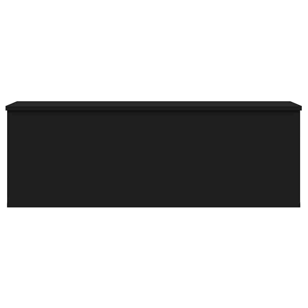 Boîte de rangement noir 102x35x35 cm bois d'ingénierie - XIOS