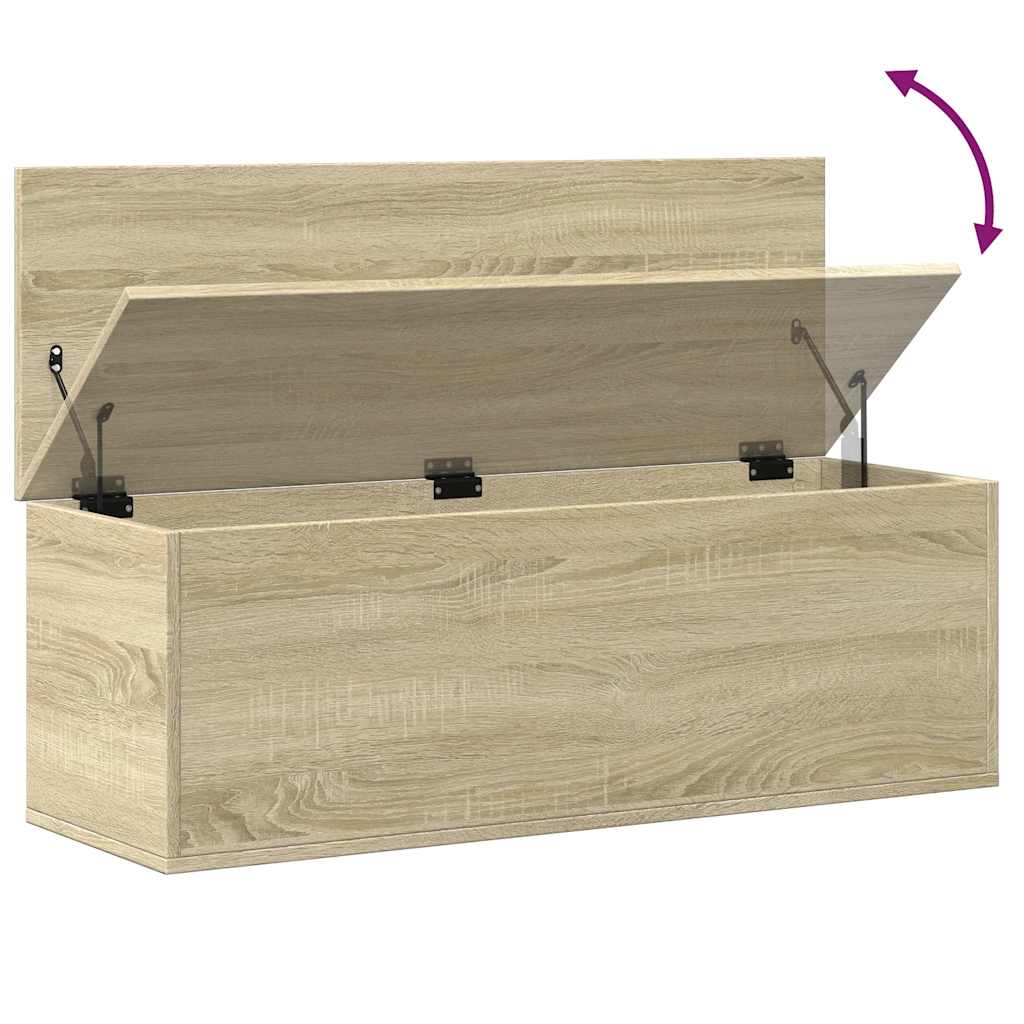 Boîte de rangement chêne sonoma 102x35x35 cm bois d'ingénierie - XIOS