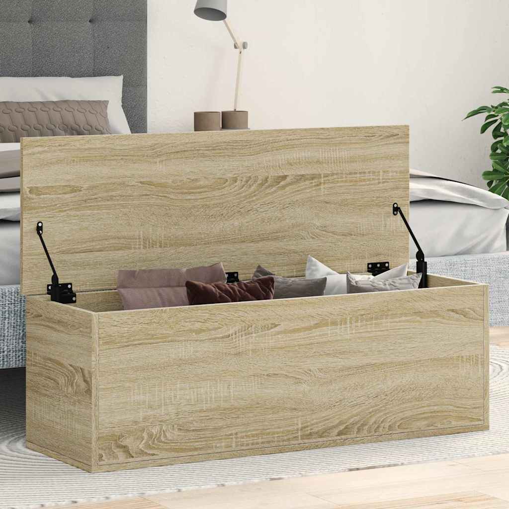 Boîte de rangement chêne sonoma 102x35x35 cm bois d'ingénierie - XIOS
