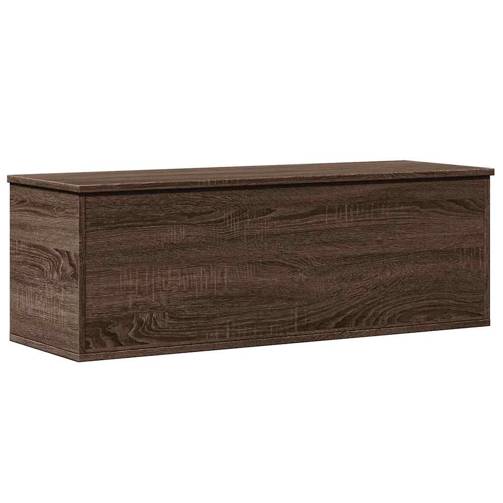 Boîte de rangement chêne marron 102x35x35 cm bois d'ingénierie - XIOS