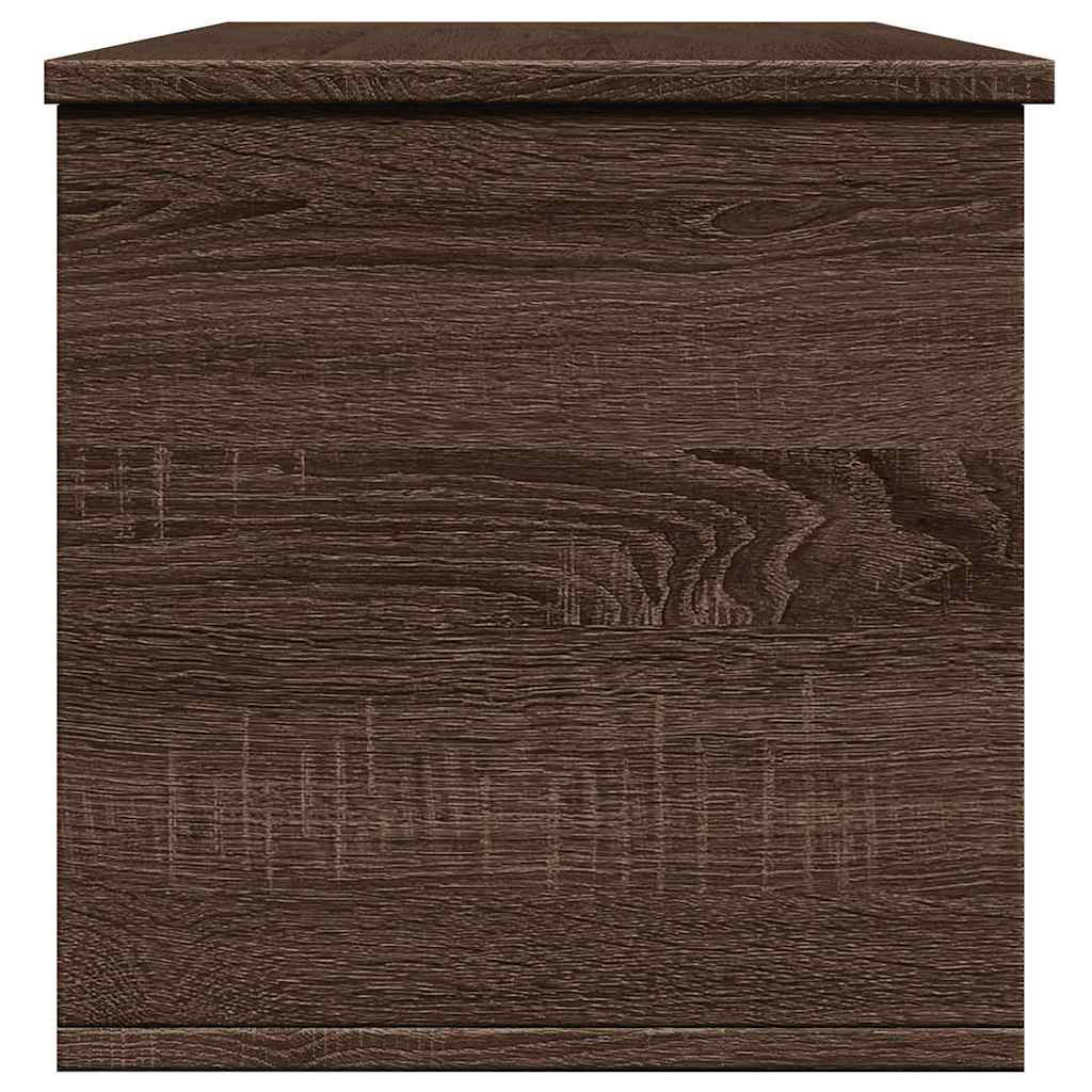Boîte de rangement chêne marron 102x35x35 cm bois d'ingénierie - XIOS
