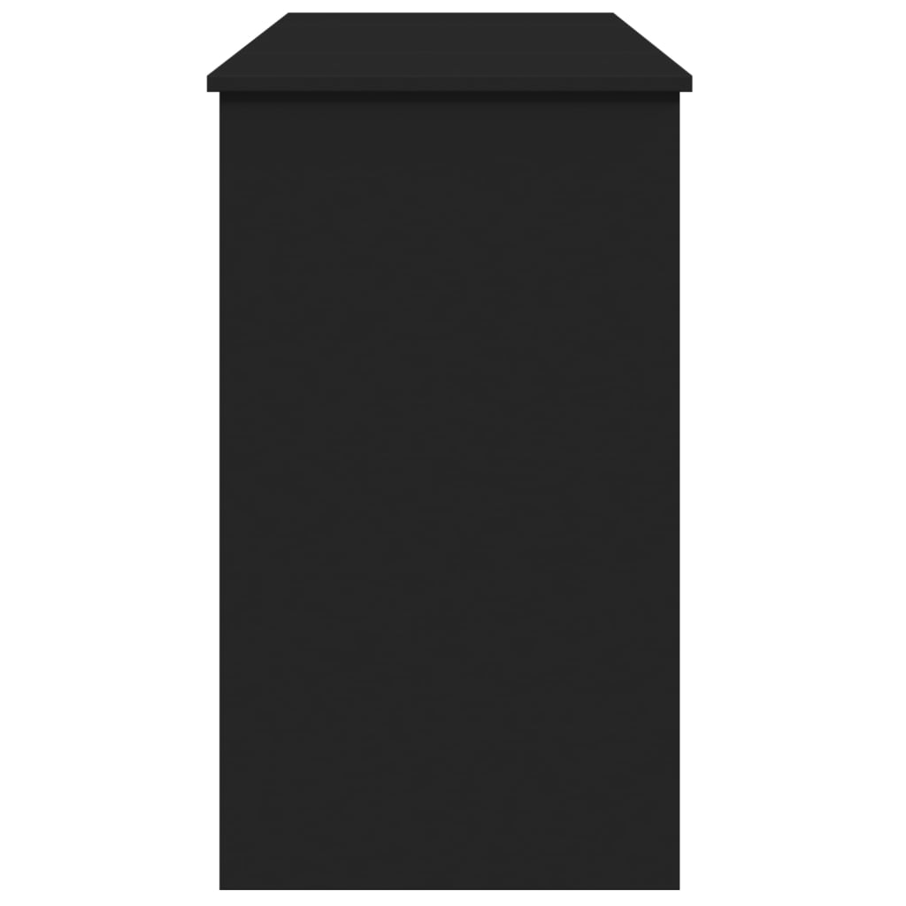 Coiffeuse avec miroir noir 100x45x76 cm - XIOS