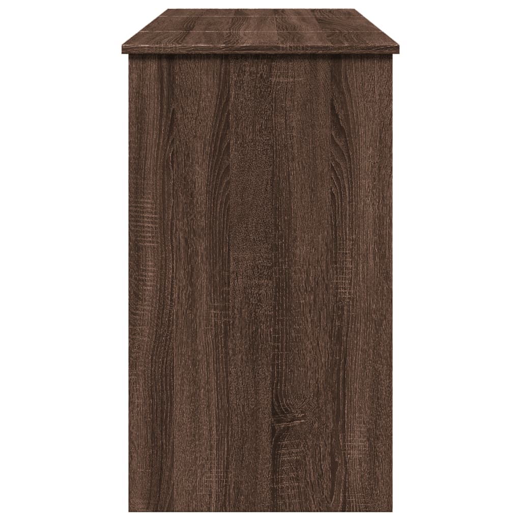 Coiffeuse avec miroir chêne marron 100x45x76 cm - XIOS