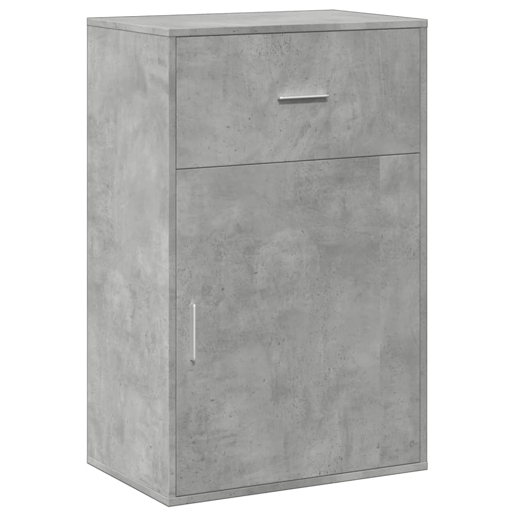 Armoire de rangement gris béton 56,5x39x90 cm bois d'ingénierie - XIOS