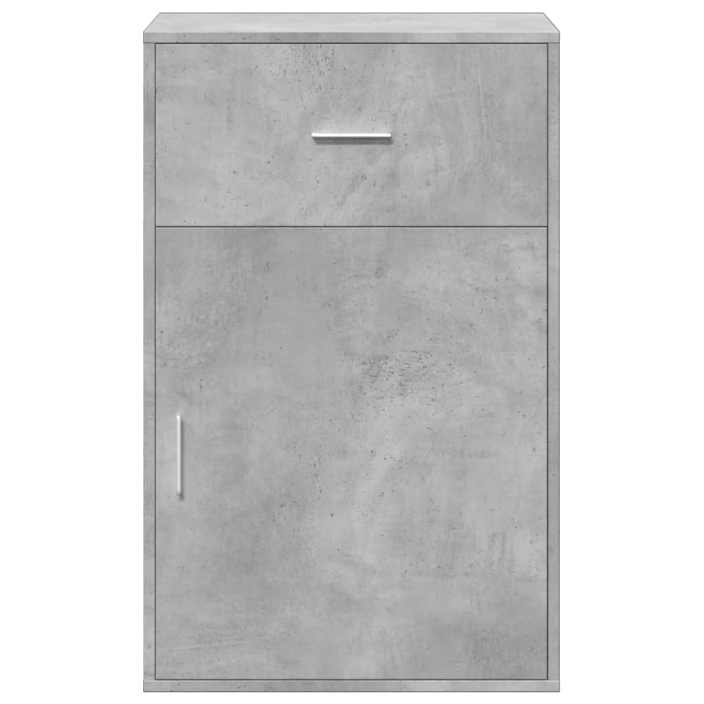 Armoire de rangement gris béton 56,5x39x90 cm bois d'ingénierie - XIOS