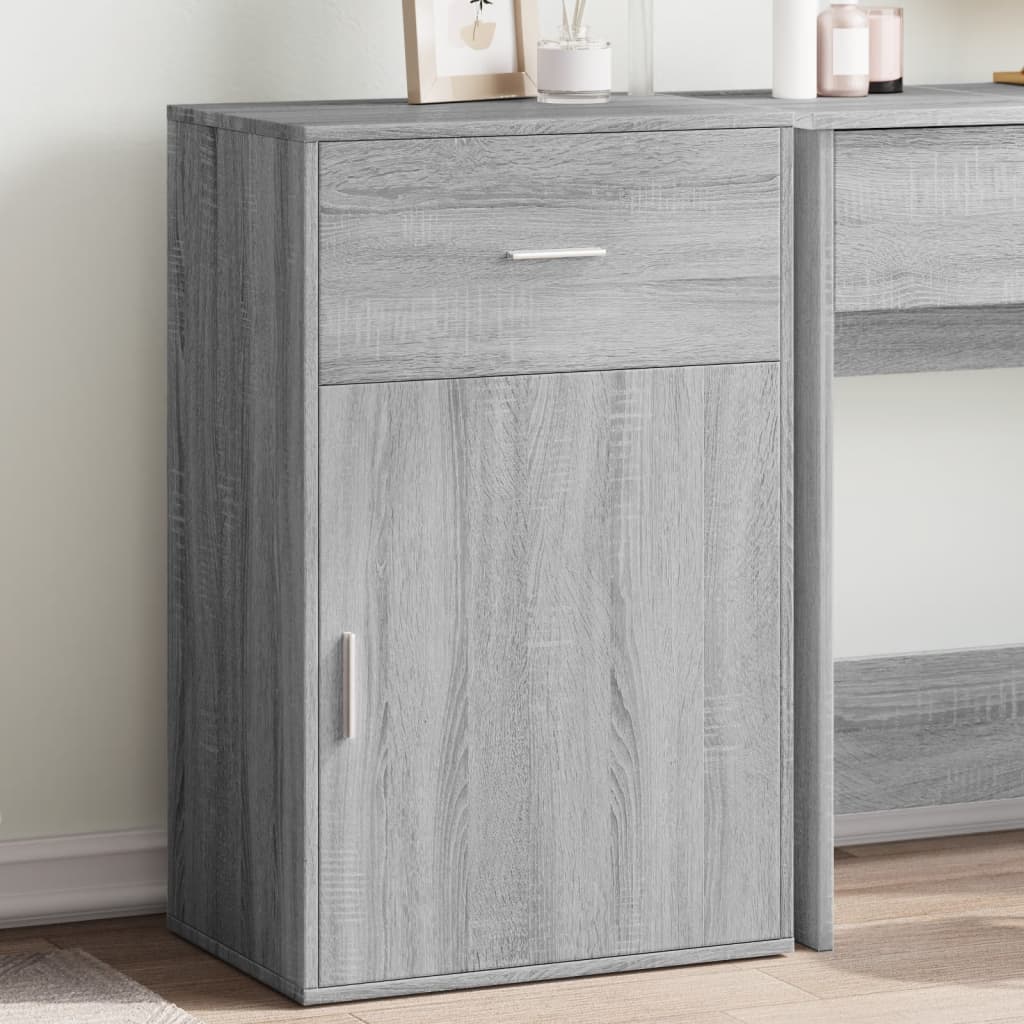 Armoire de rangement sonoma gris 56,5x39x90 cm bois ingénierie - XIOS