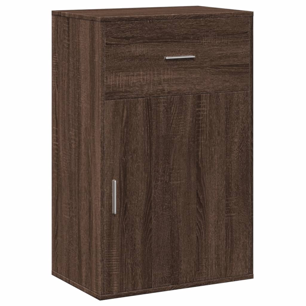 Armoire de rangement chêne marron 56,5x39x90 cm bois ingénierie - XIOS