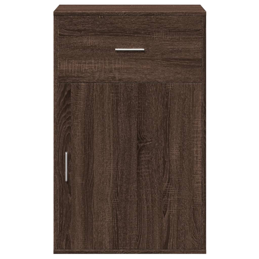 Armoire de rangement chêne marron 56,5x39x90 cm bois ingénierie - XIOS