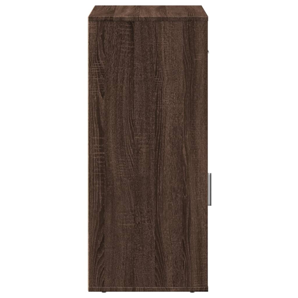 Armoire de rangement chêne marron 56,5x39x90 cm bois ingénierie - XIOS