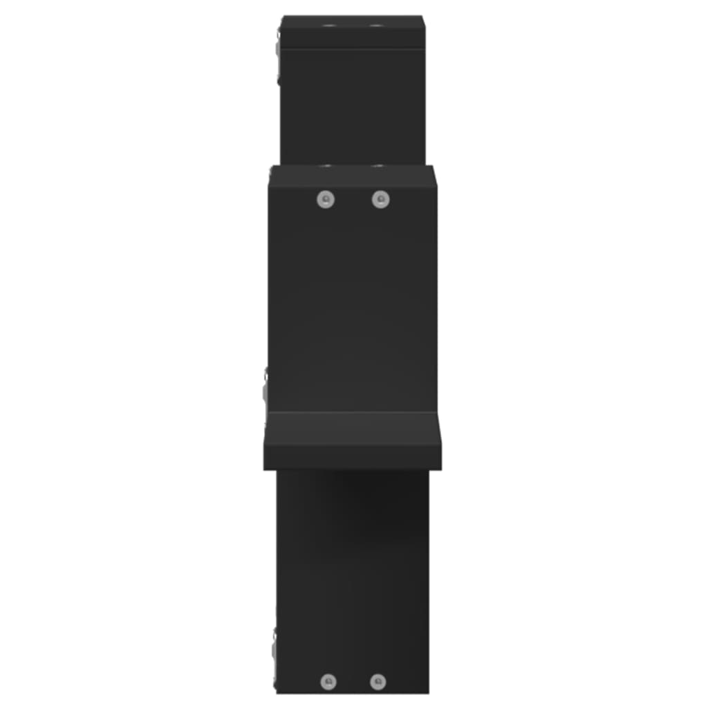 Étagère murale noir 104,5x10x43 cm bois d'ingénierie - XIOS