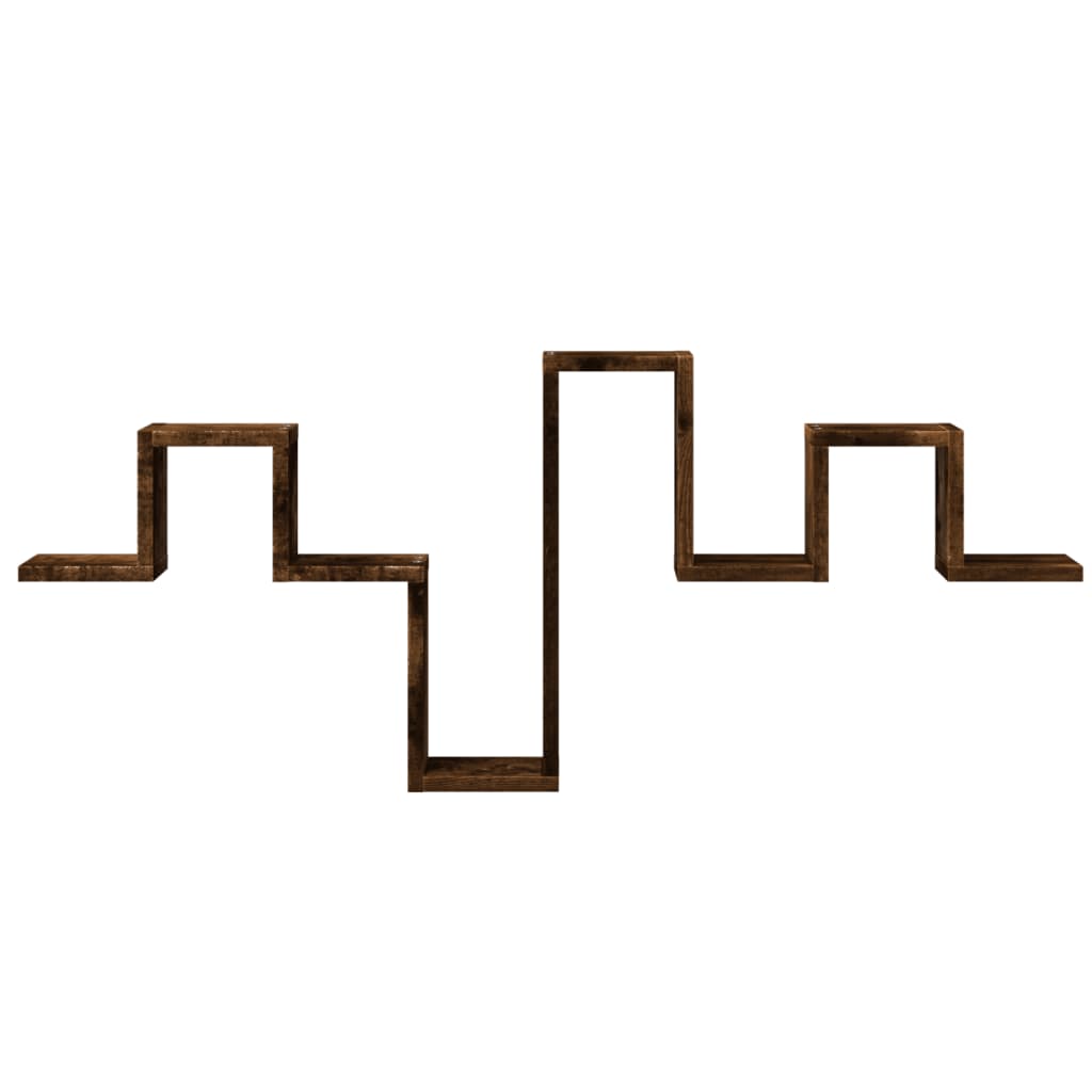 Étagère murale chêne fumé 104,5x10x43 cm bois d'ingénierie - XIOS