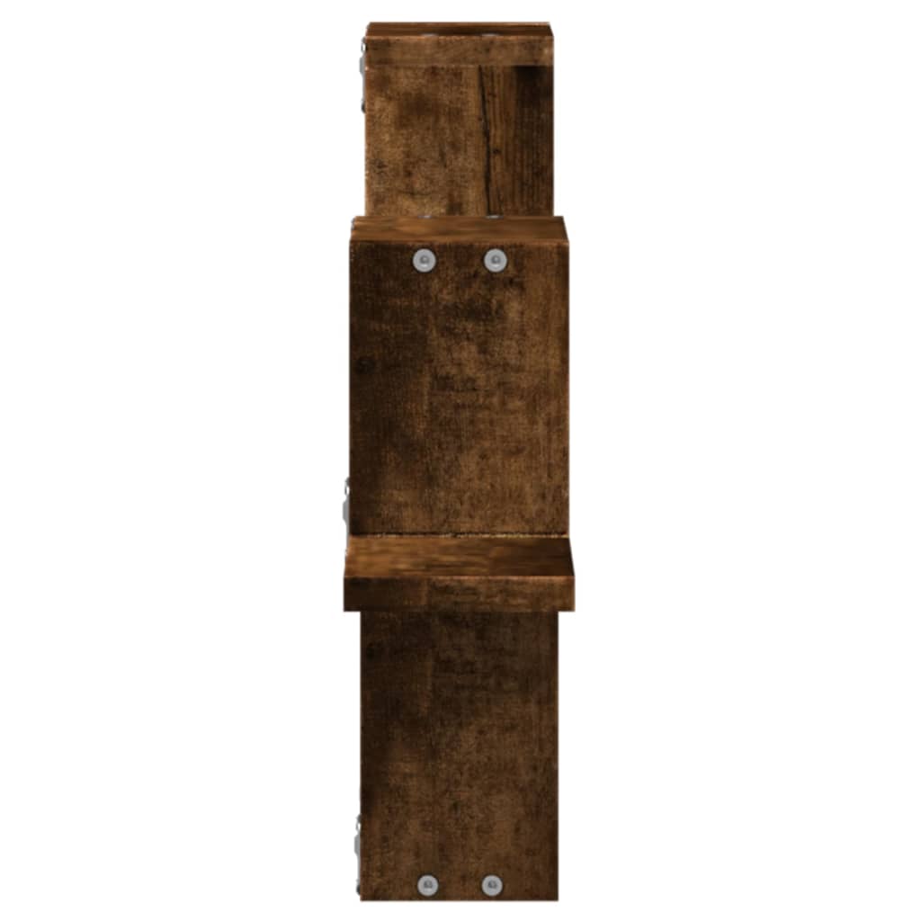 Étagère murale chêne fumé 104,5x10x43 cm bois d'ingénierie - XIOS