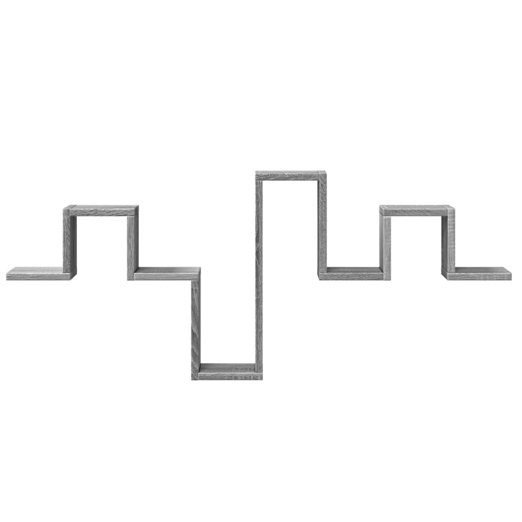 Étagère murale sonoma gris 104,5x10x43 cm bois d'ingénierie - XIOS