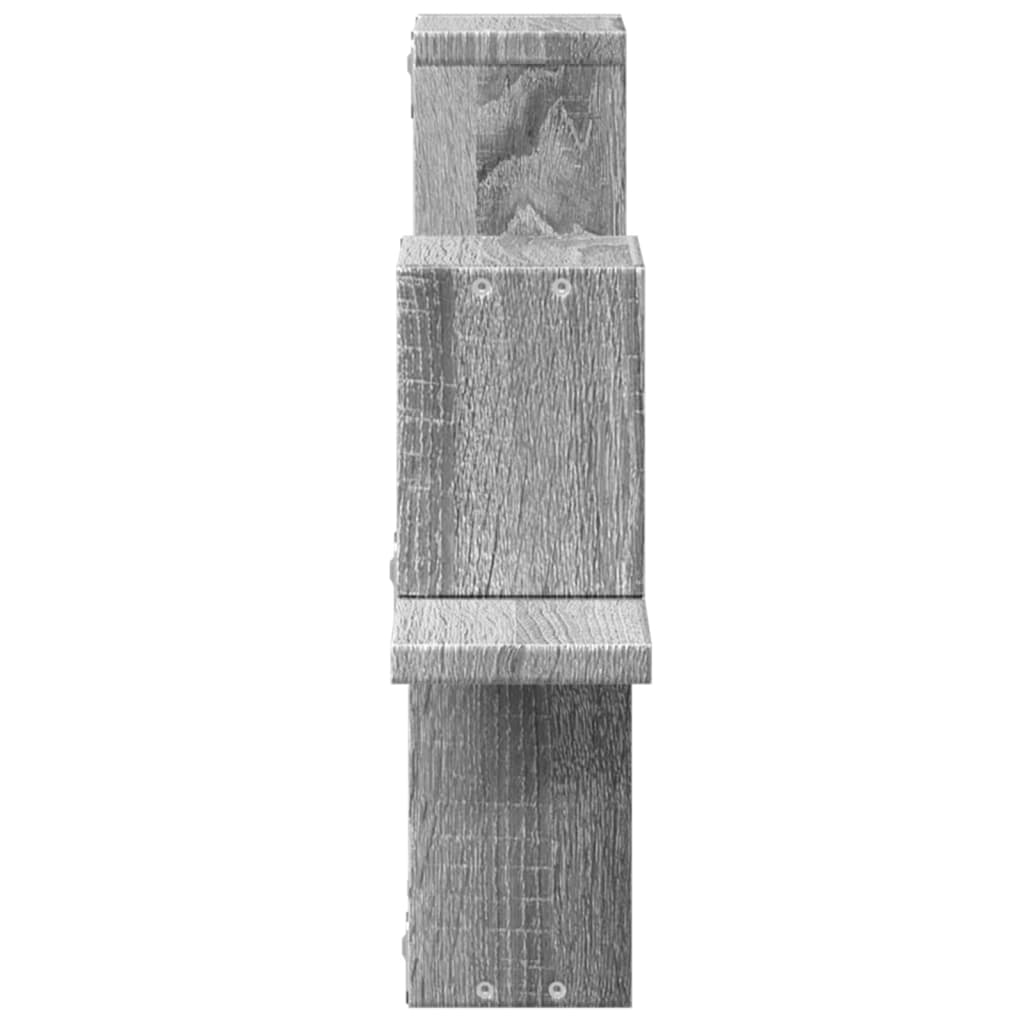 Étagère murale sonoma gris 104,5x10x43 cm bois d'ingénierie - XIOS