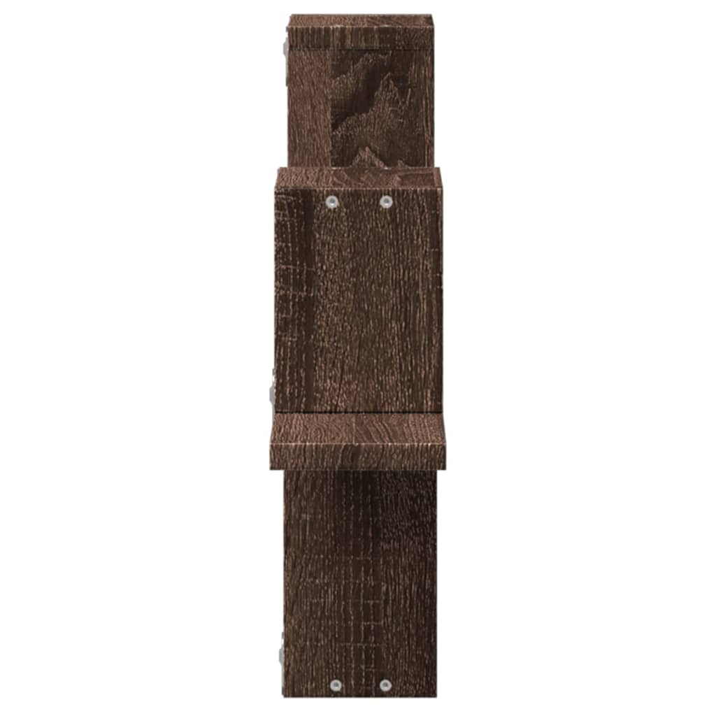 Étagère murale chêne marron 104,5x10x43 cm bois d'ingénierie - XIOS