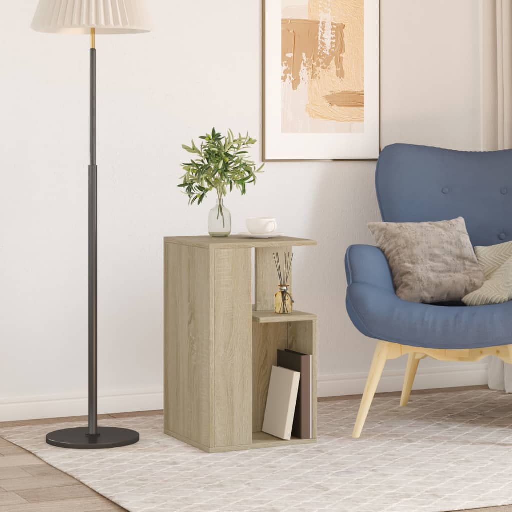 Table d'appoint chêne sonoma 35x35x60 cm bois d'ingénierie - XIOS