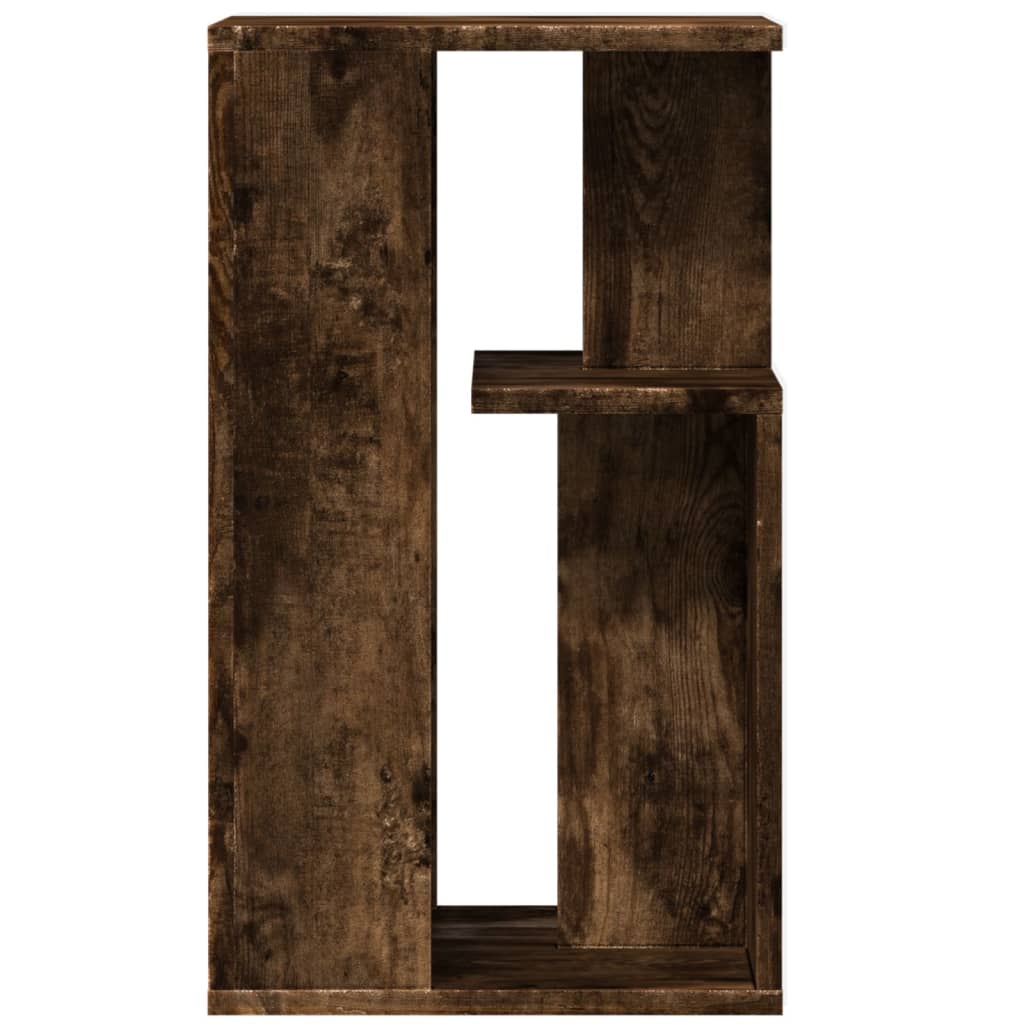 Table d'appoint chêne fumé 35x35x60 cm bois d'ingénierie - XIOS