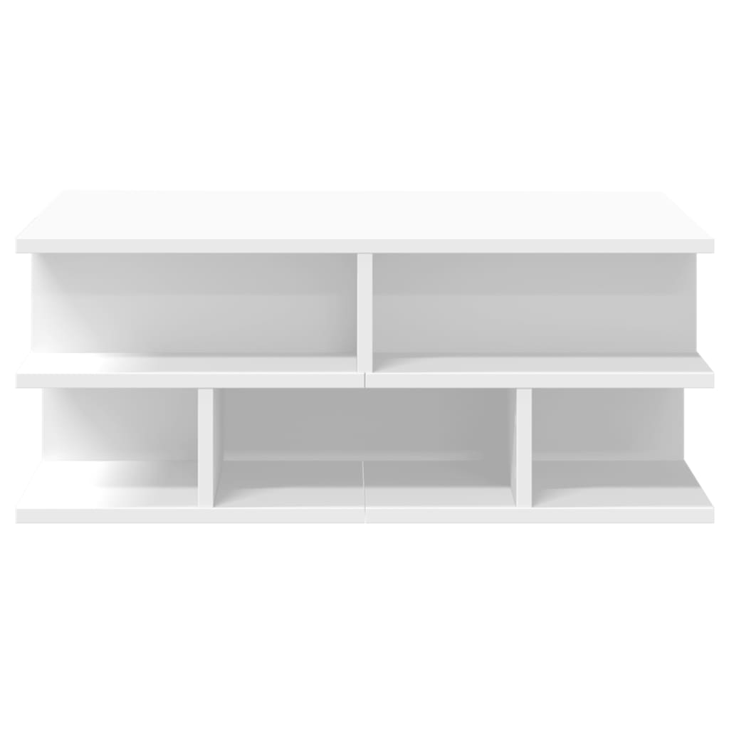 Table basse blanc 70x70x29 cm bois d'ingénierie - XIOS