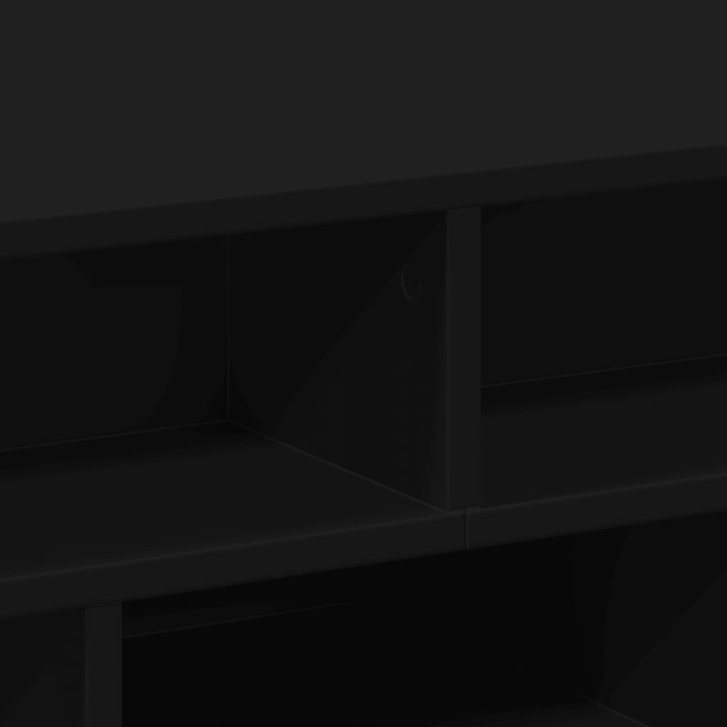 Table basse noir 70x70x29 cm bois d'ingénierie - XIOS
