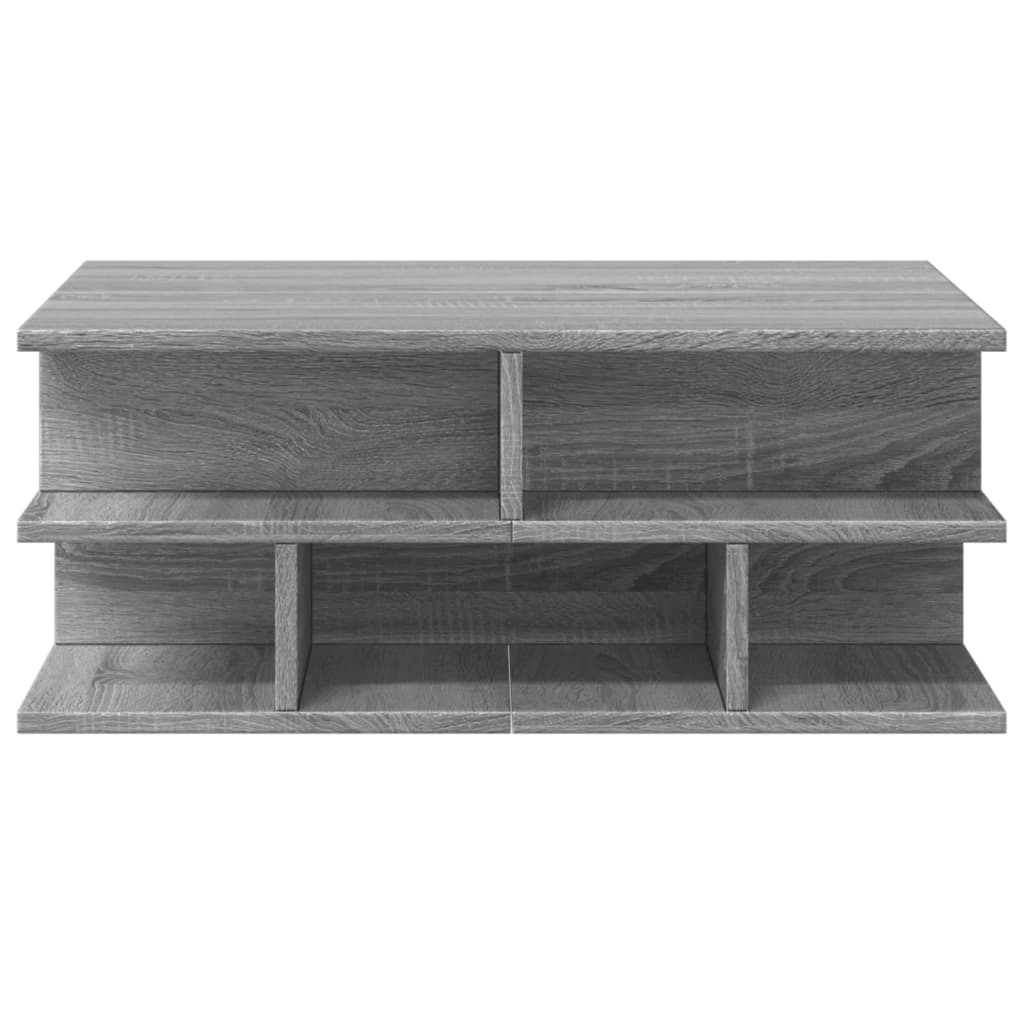 Table basse sonoma gris 70x70x29 cm bois d'ingénierie - XIOS