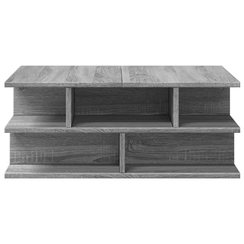 Table basse sonoma gris 70x70x29 cm bois d'ingénierie - XIOS