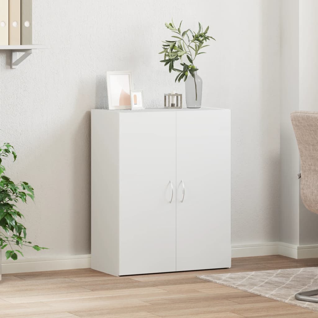 Armoire de classement blanc 60x32x77,5 cm bois d'ingénierie - XIOS