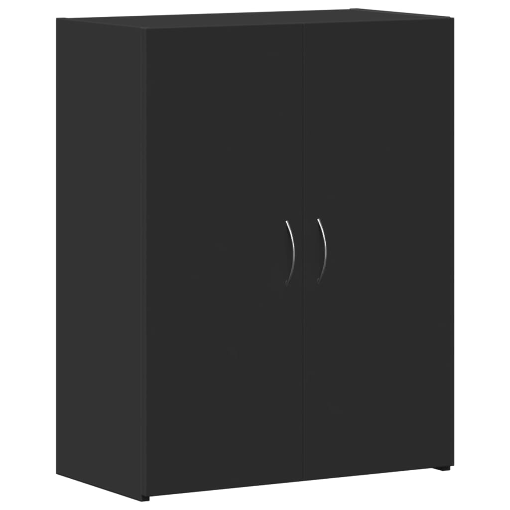 Armoire de classement noir 60x32x77,5 cm bois d'ingénierie - XIOS