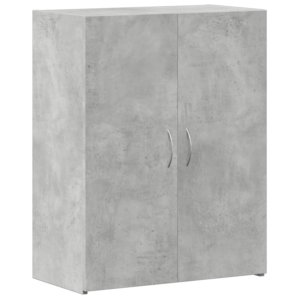 Armoire de classement gris béton bois d'ingénierie - XIOS