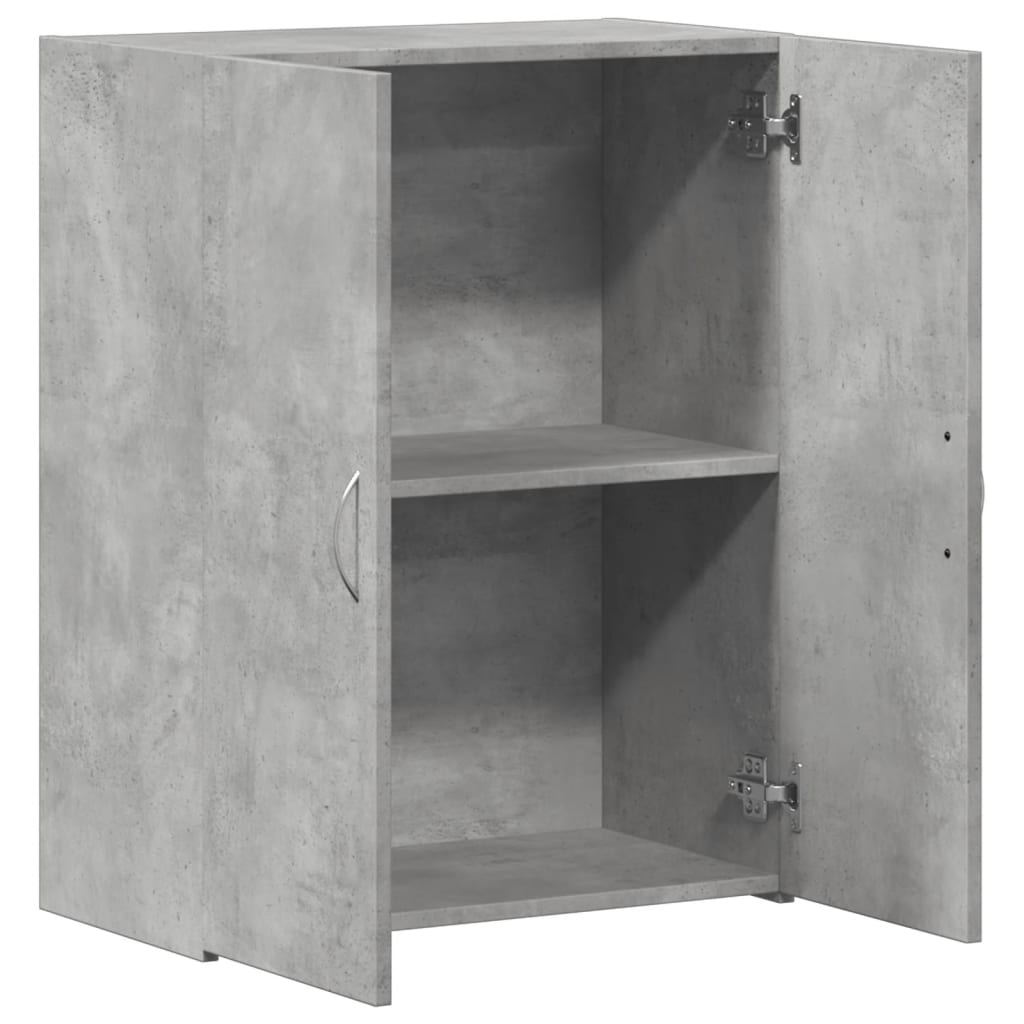 Armoire de classement gris béton bois d'ingénierie - XIOS