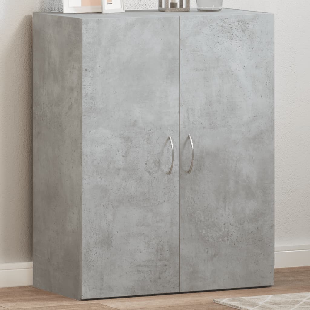 Armoire de classement gris béton bois d'ingénierie - XIOS