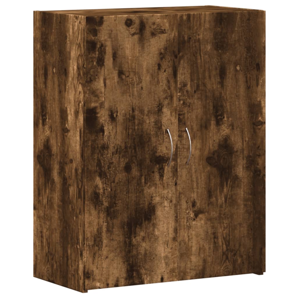 Armoire de classement chêne fumé bois d'ingénierie