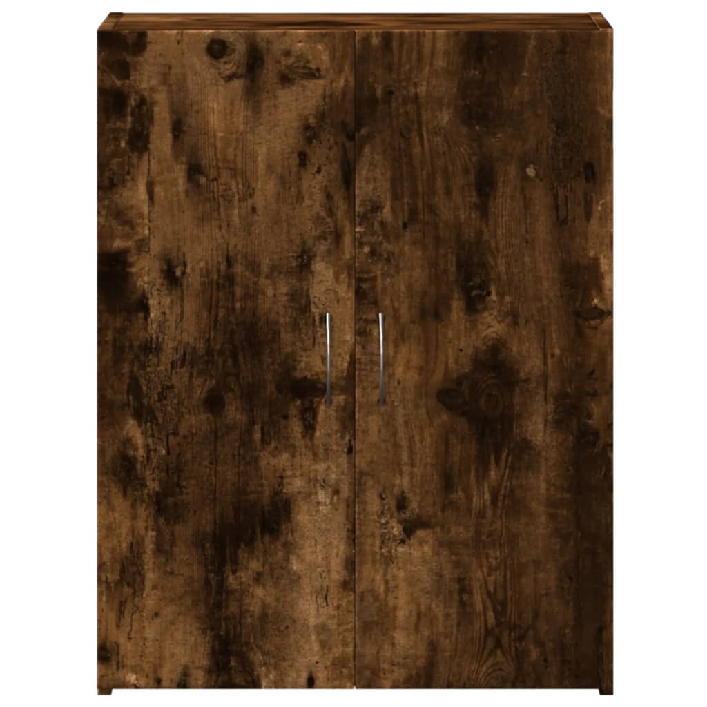 Armoire de classement chêne fumé bois d'ingénierie