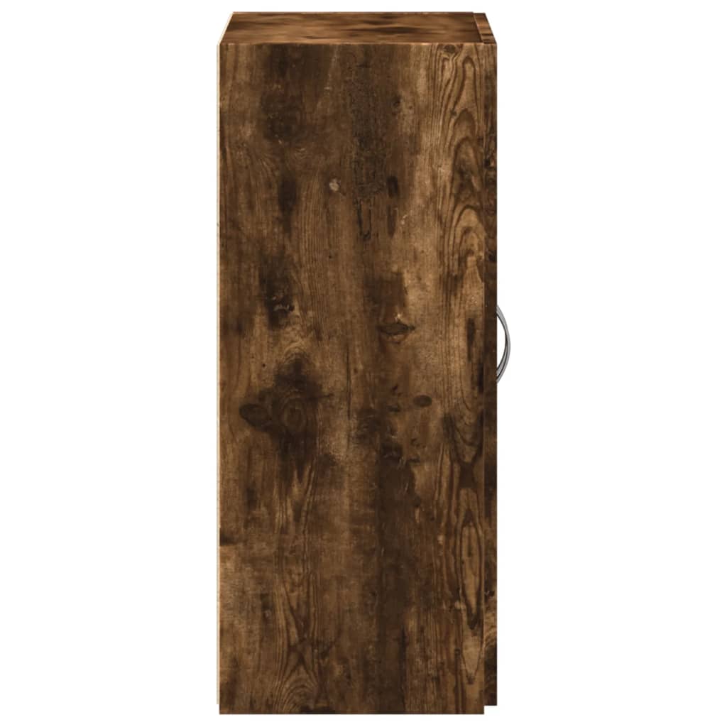 Armoire de classement chêne fumé bois d'ingénierie
