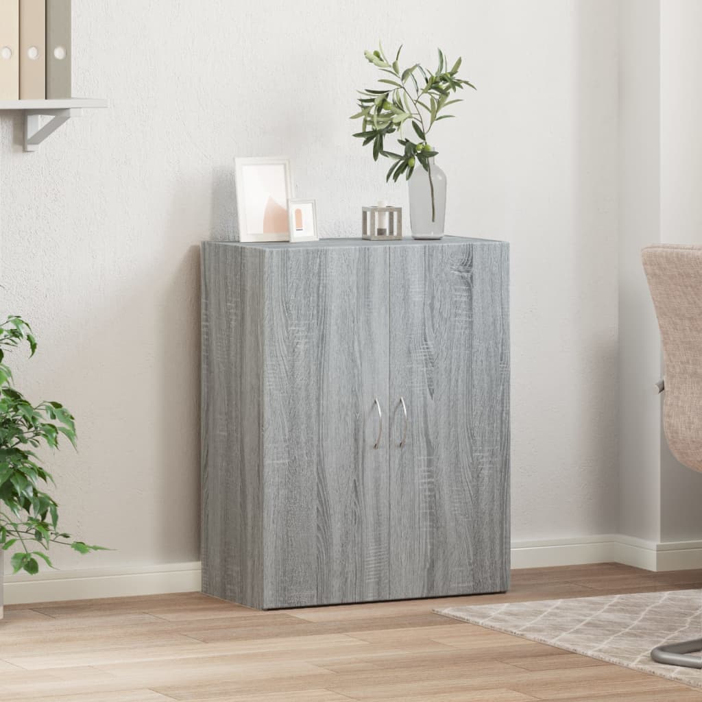 Armoire de classement sonoma gris bois d'ingénierie - XIOS