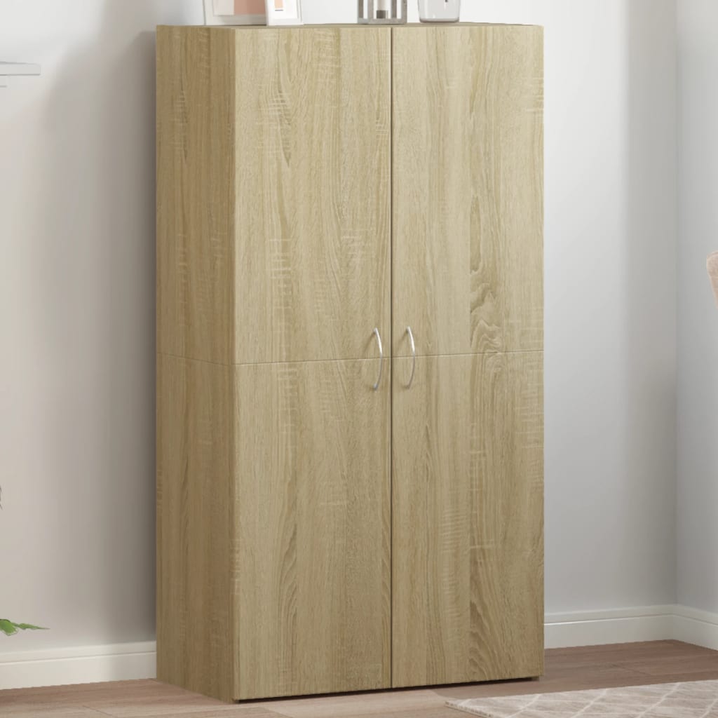 Armoire de classement chêne sonoma 60x32x115 cm bois ingénierie - XIOS